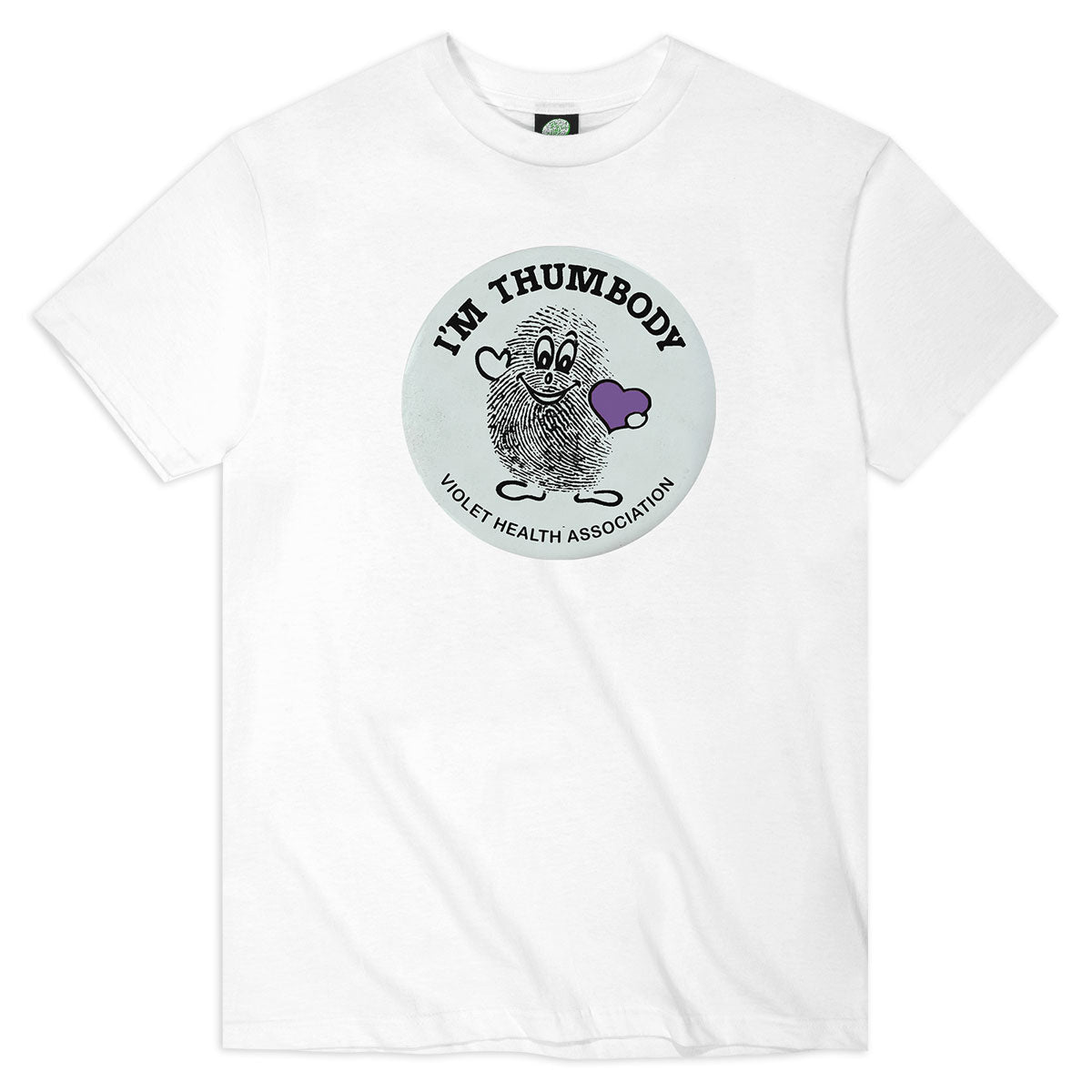 Violet I'm Thumbody T-Shirt - White image 1