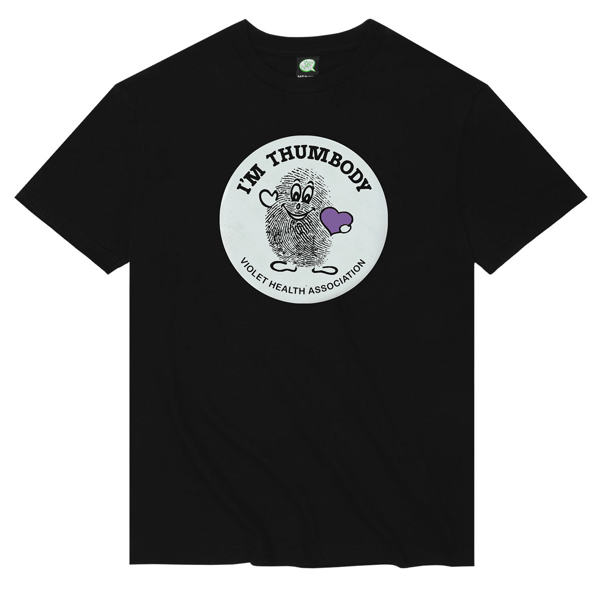Violet I'm Thumbody T-Shirt - Black image 1
