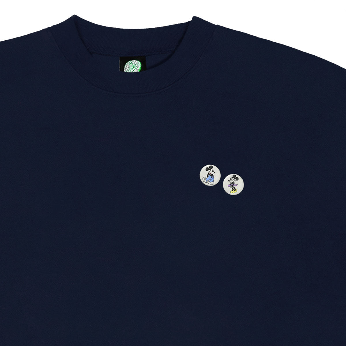 Violet Mickey Loves Minnie Crew Sweatshirt - Navy image 2