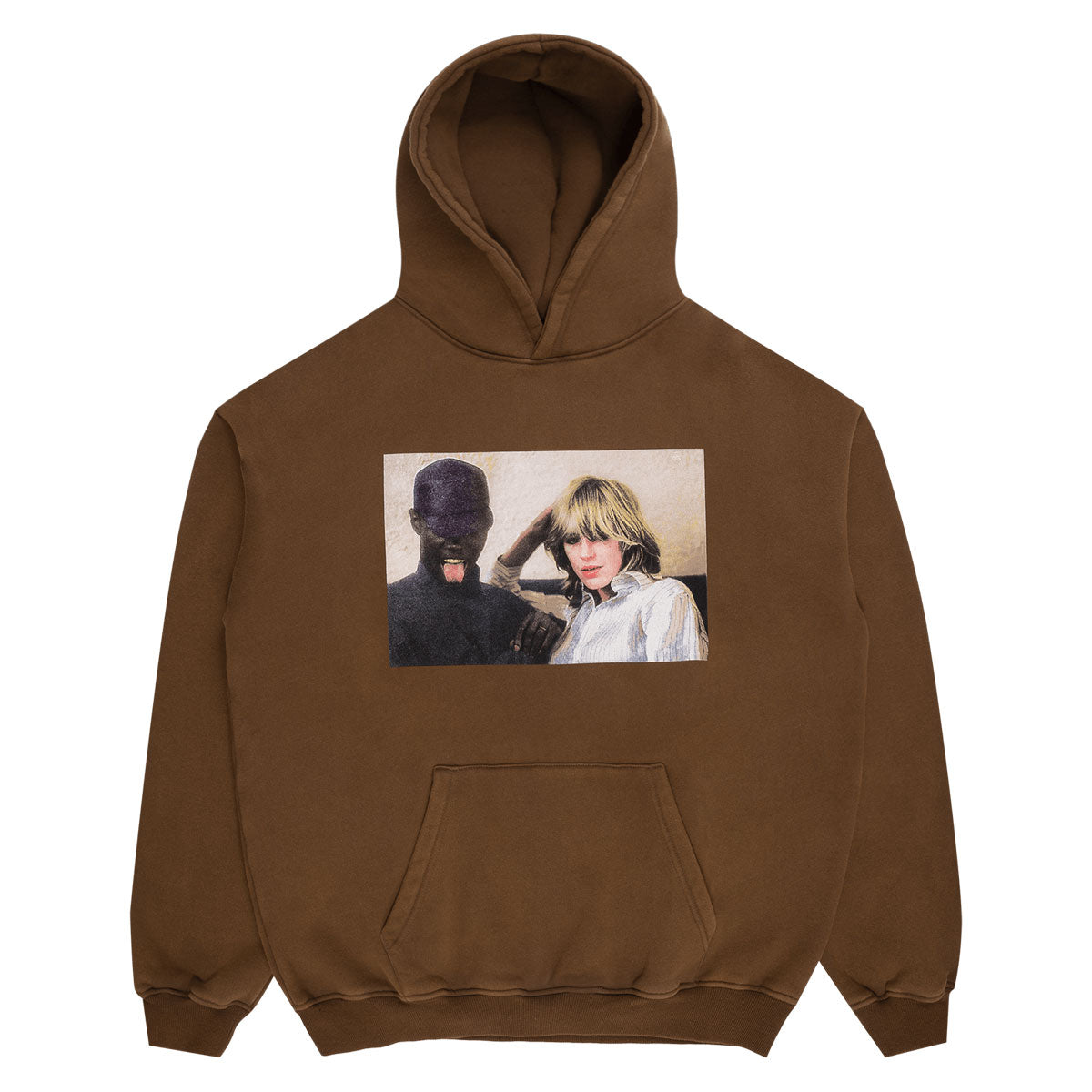 Violet On A Violet High Hoodie - Brown image 1