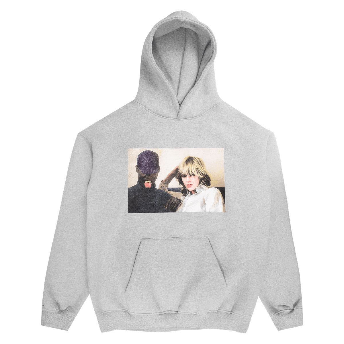 Violet On A Violet High Hoodie - Grey image 1
