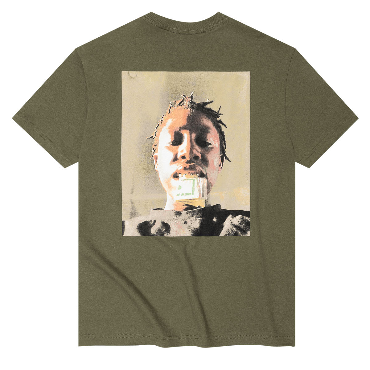 Violet Kader Put Your Money Where Your Mouth Is T-Shirt - Olive image 1