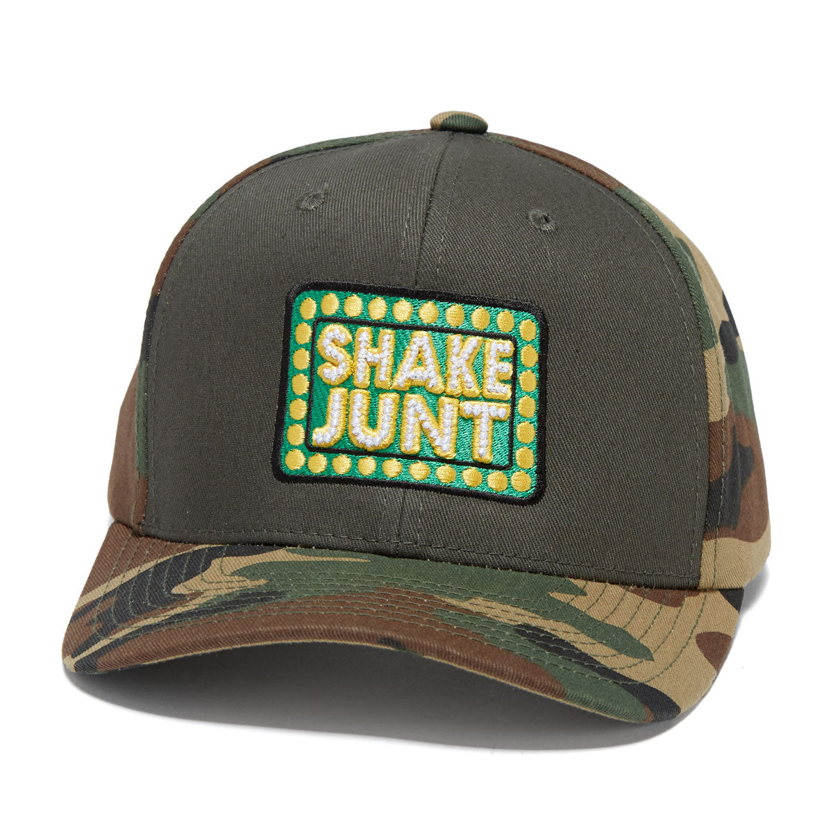 Shake Junt Box Logo Snapback Hat - Camo image 1
