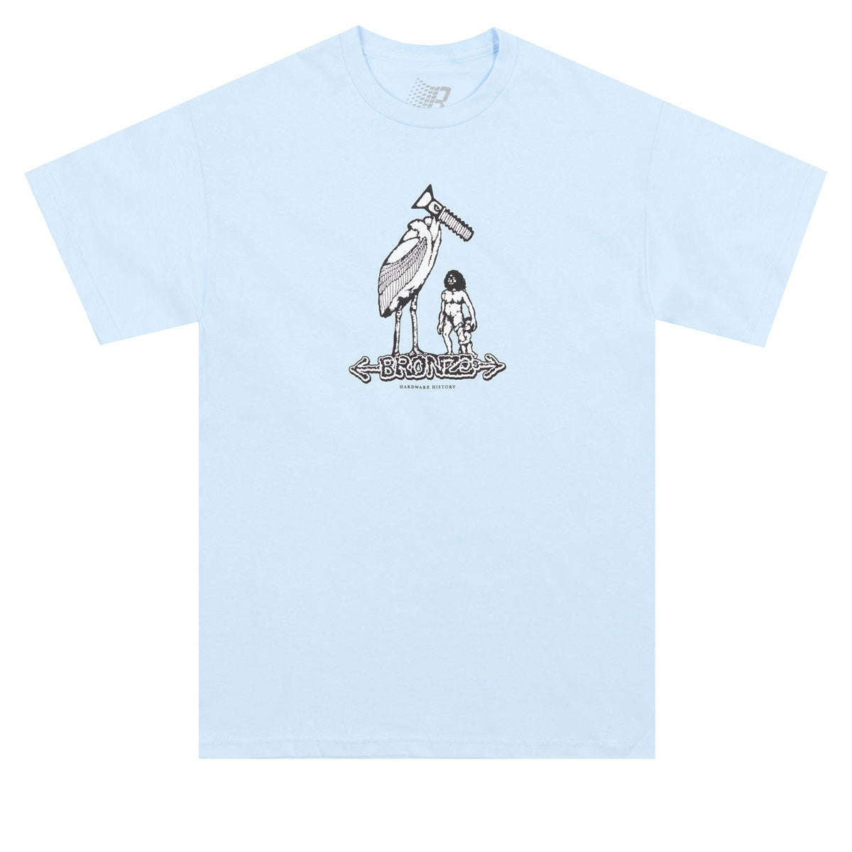 Bronze 56k Hardware History T-Shirt - Powder Blue image 1