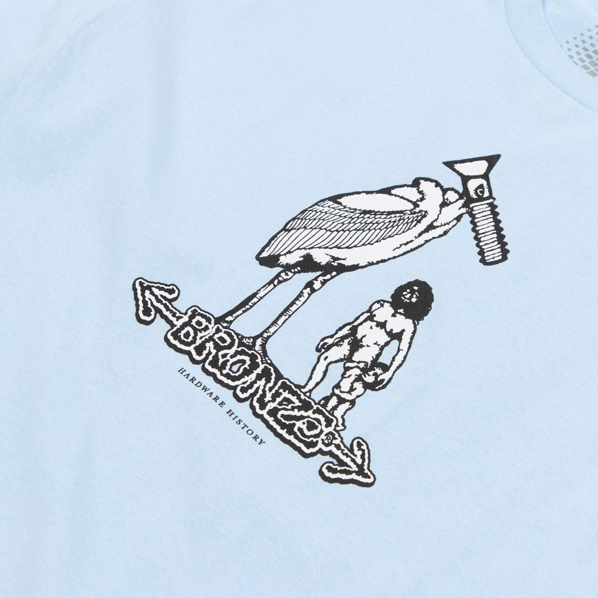 Bronze 56k Hardware History T-Shirt - Powder Blue image 2