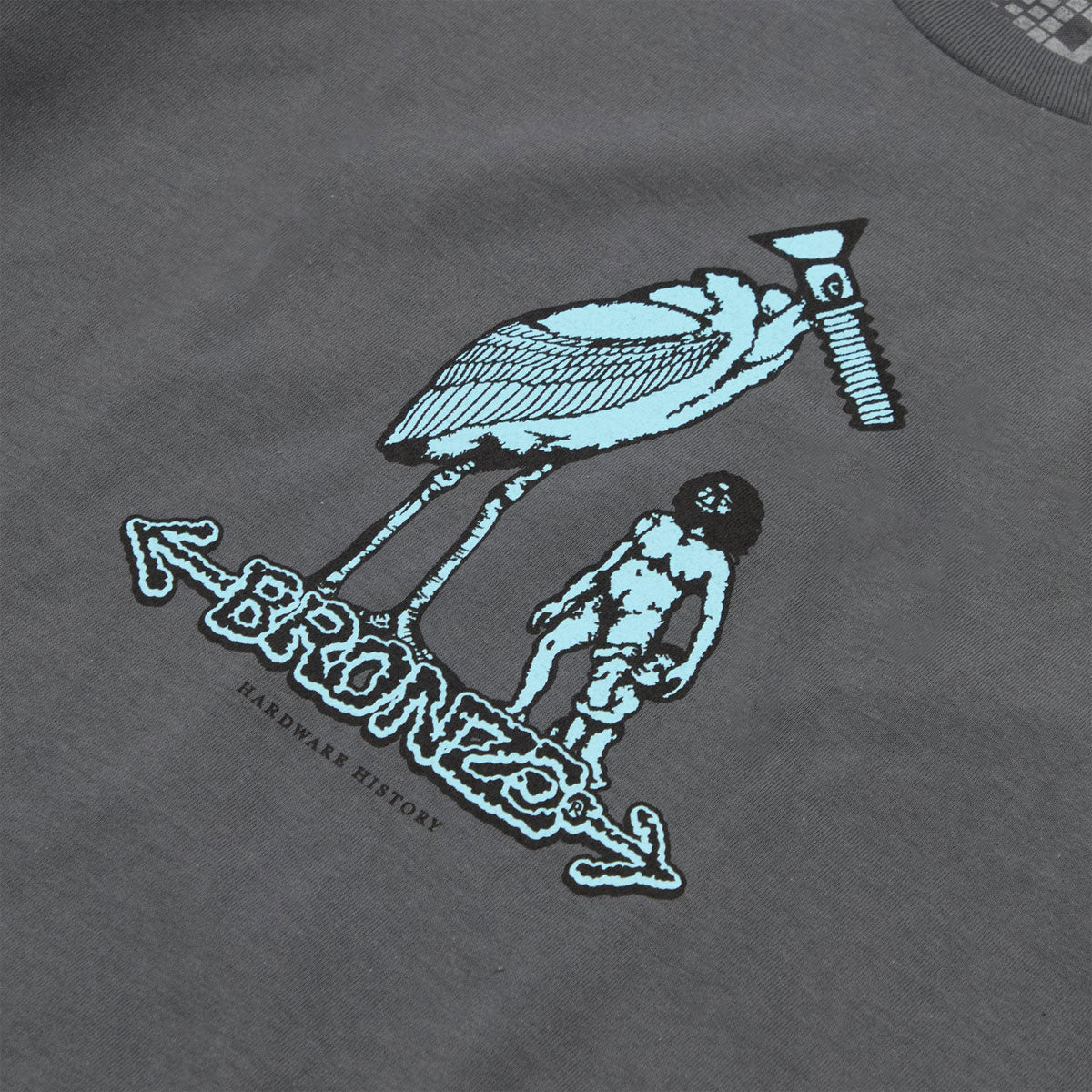 Bronze 56k Hardware History T-Shirt - Charcoal image 2