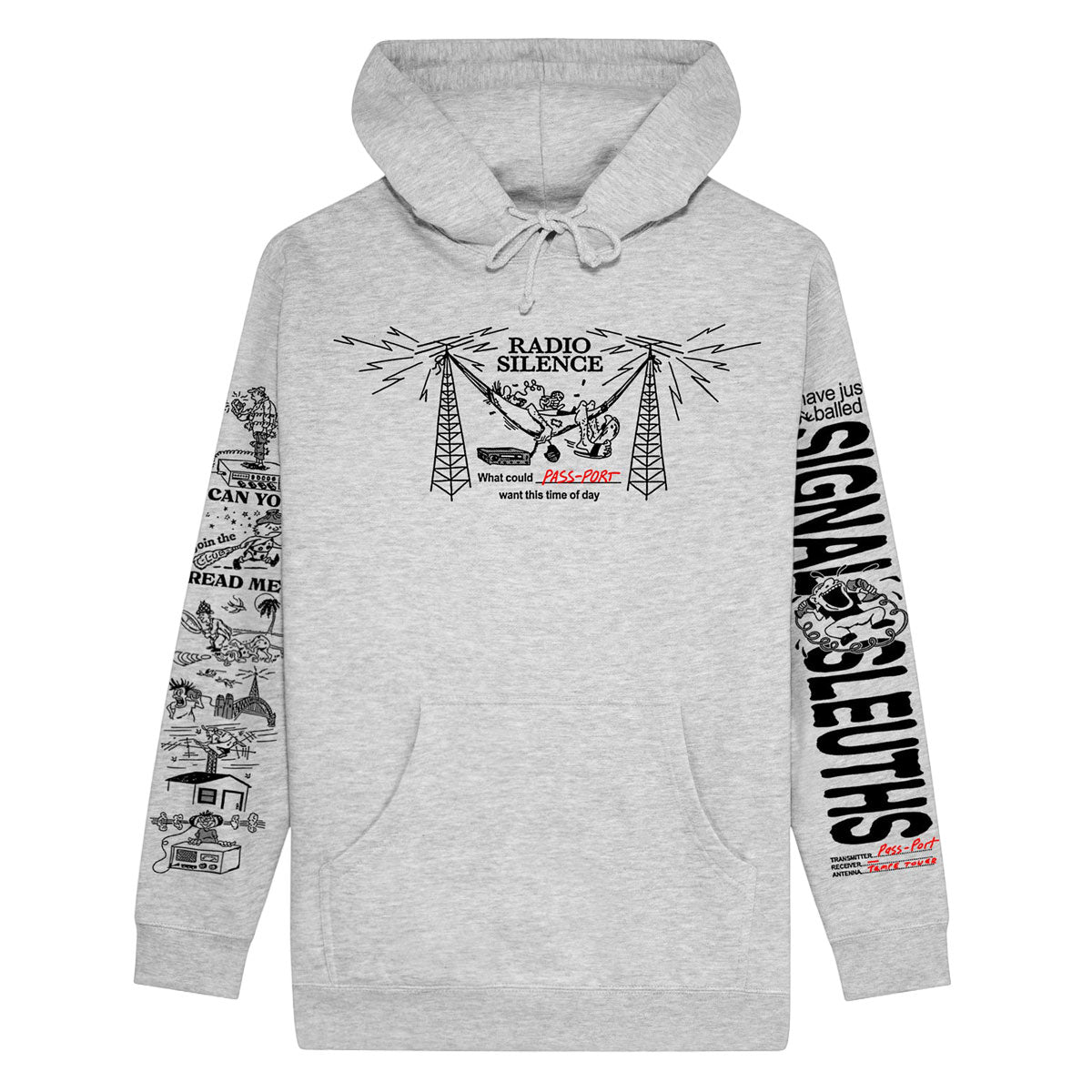 Passport Radio Silence Hoodie - Ash image 1