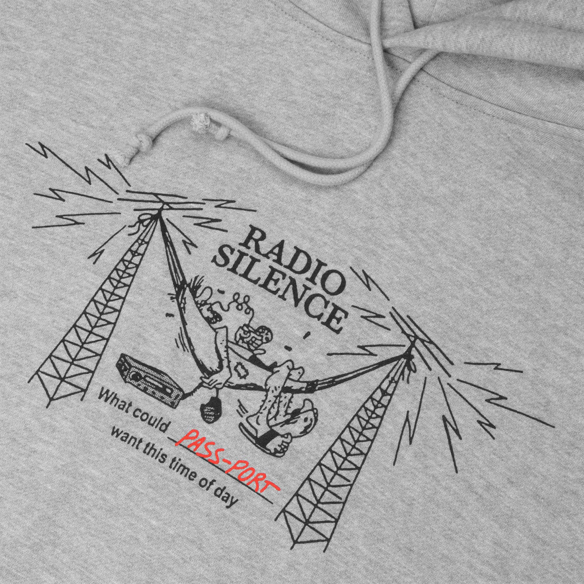 Passport Radio Silence Hoodie - Ash image 3