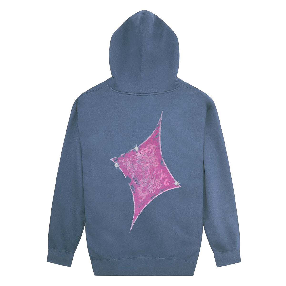 Passport Glint Zip Up Hoodie - Washed Out Blue image 2