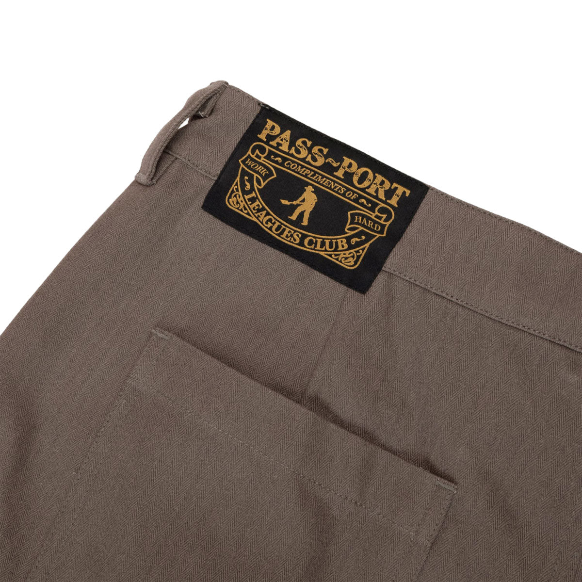 Passport Herringbone Leagues Club Shorts - Dusty Brown image 5