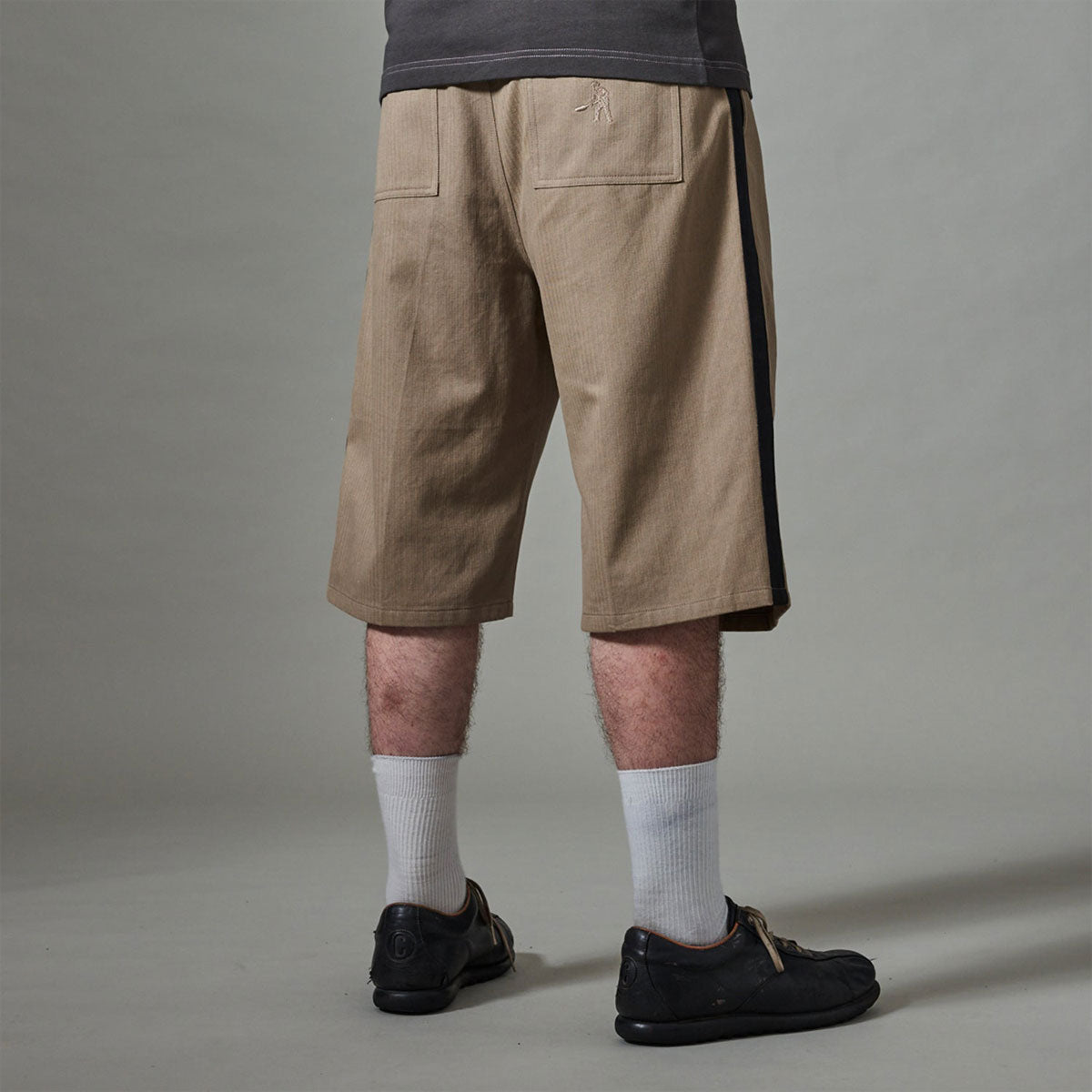 Passport Herringbone Leagues Club Stripe Shorts - Stone image 3