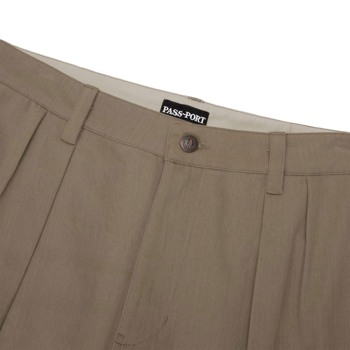Passport Herringbone Leagues Club Stripe Shorts - Stone image 4