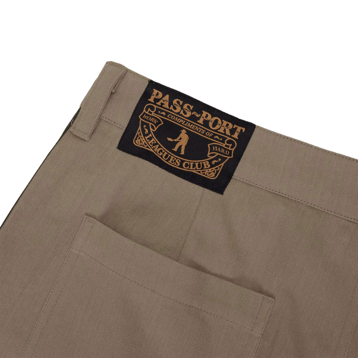 Passport Herringbone Leagues Club Stripe Shorts - Stone image 5