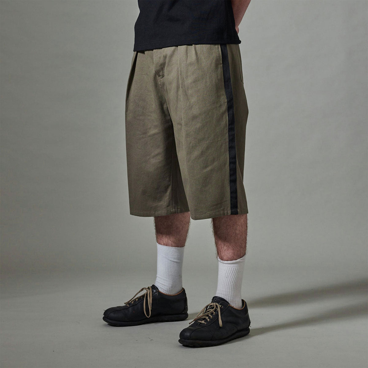 Passport Herringbone Leagues Club Stripe Shorts - Olive image 2