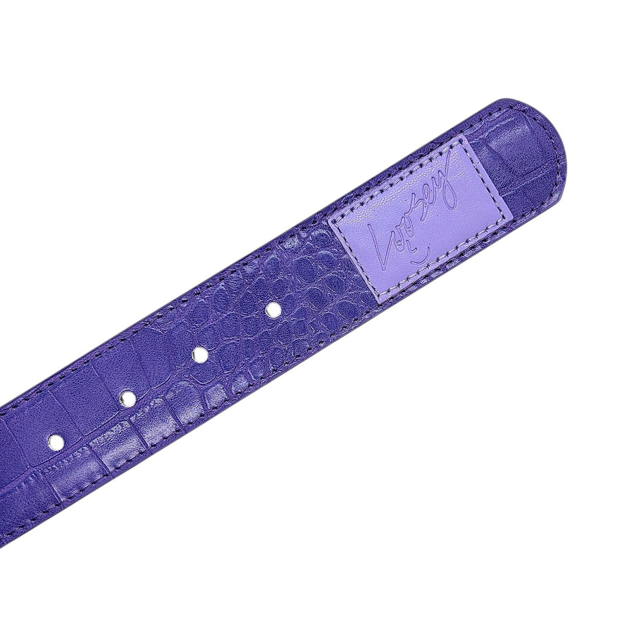 Loosey Croc Skin Belt - Purple image 2
