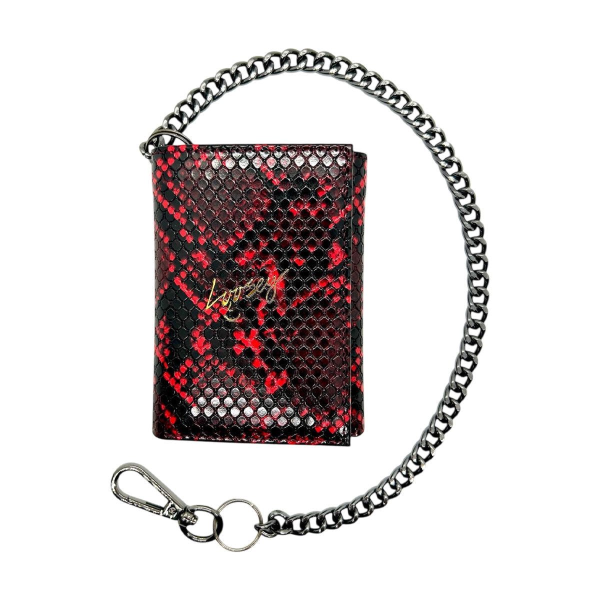Loosey Snake Skin Wallet - Red image 1