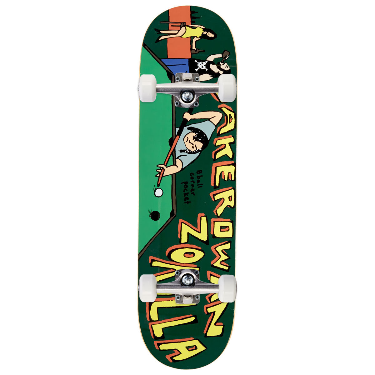 Baker Rowan Zorilla 8 Ball Corner Pocket Skateboard Complete - 8.50