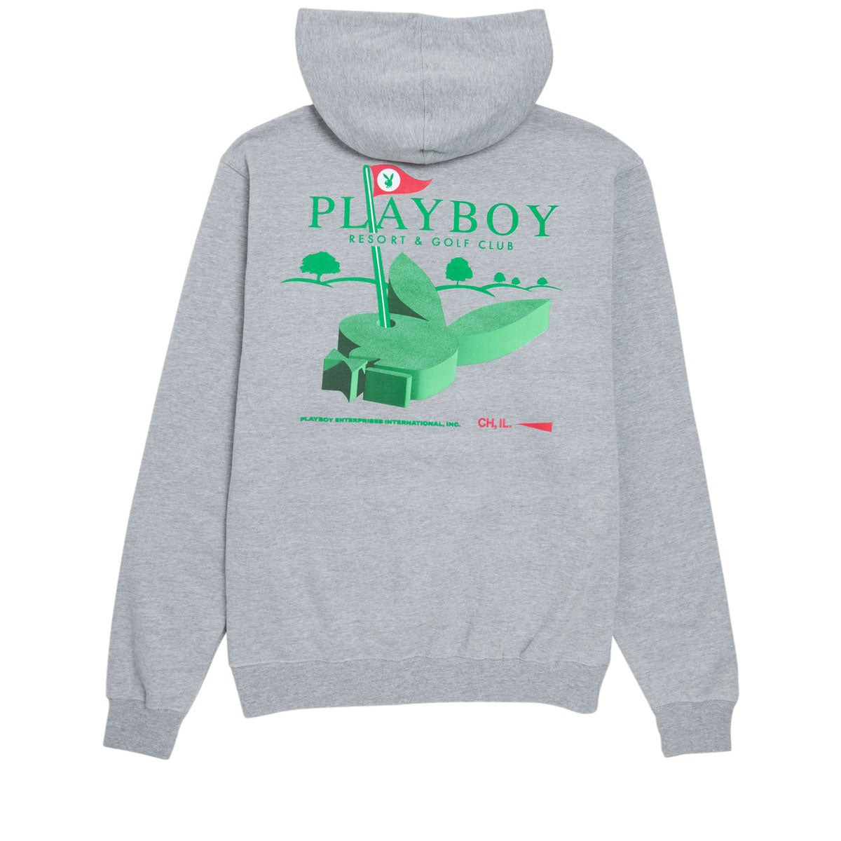 Color Bars x Playboy Bunny Hills Hoodie - Heather Grey image 1