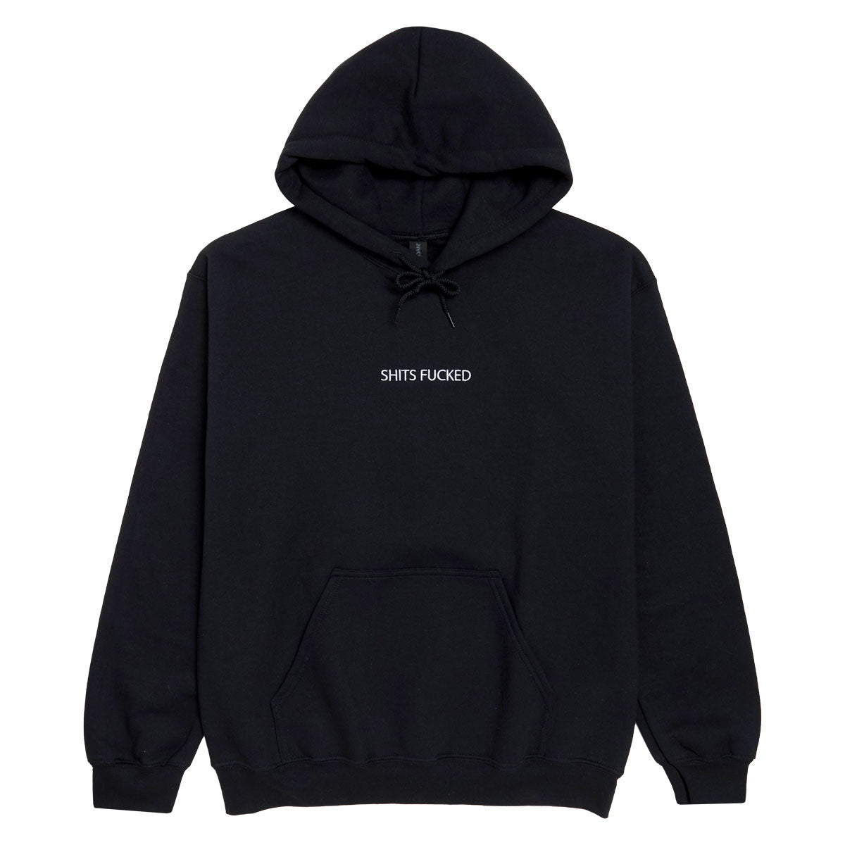 Designer Trash Shits Fucked Hoodie - Black image 1