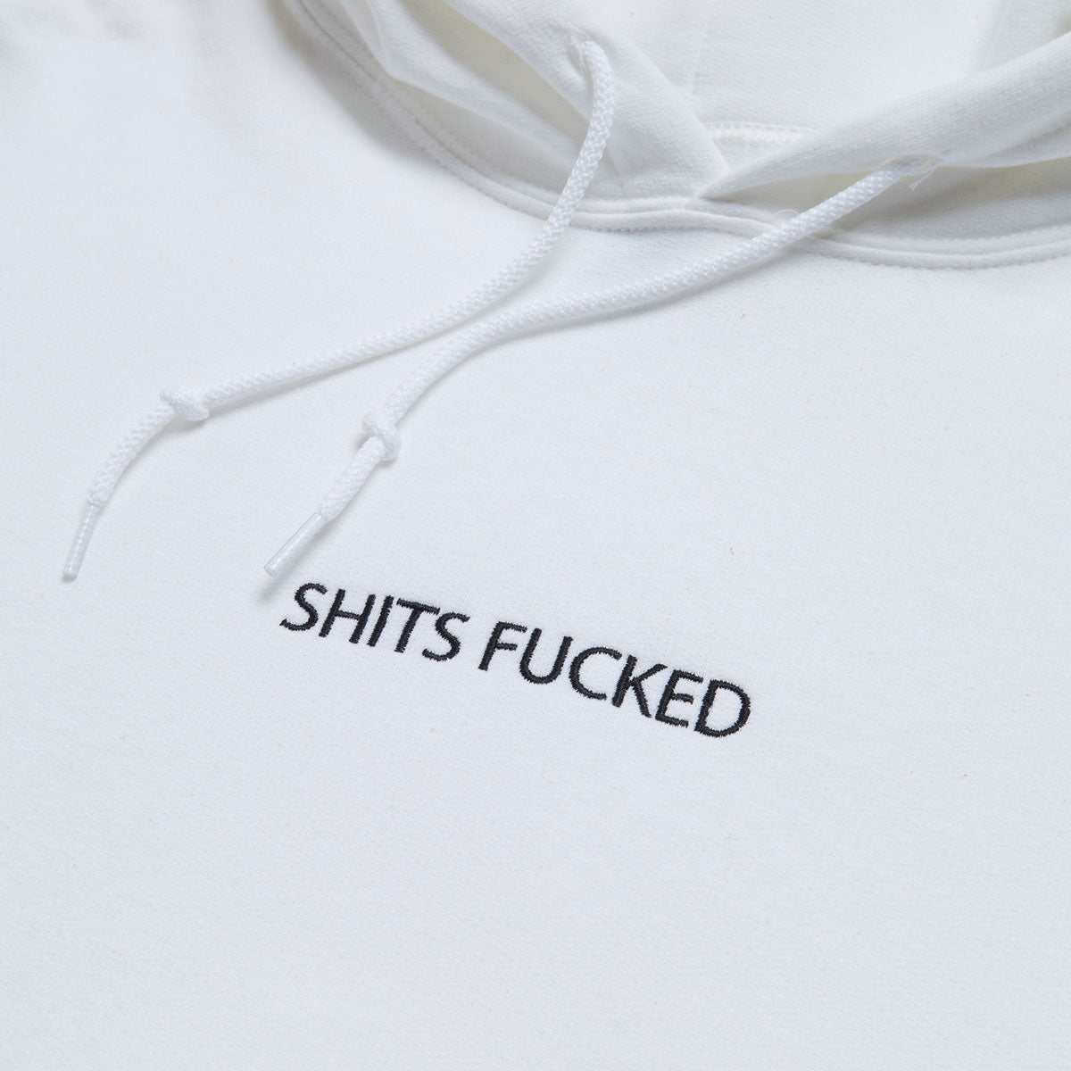 Designer Trash Shits Fucked Hoodie - White image 2