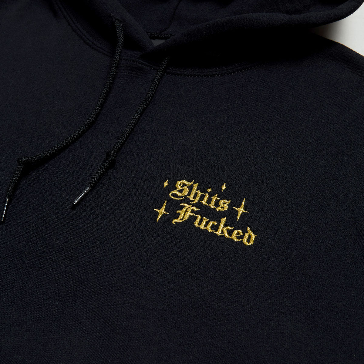 Designer Trash Mini Fucked Hoodie - Black image 2