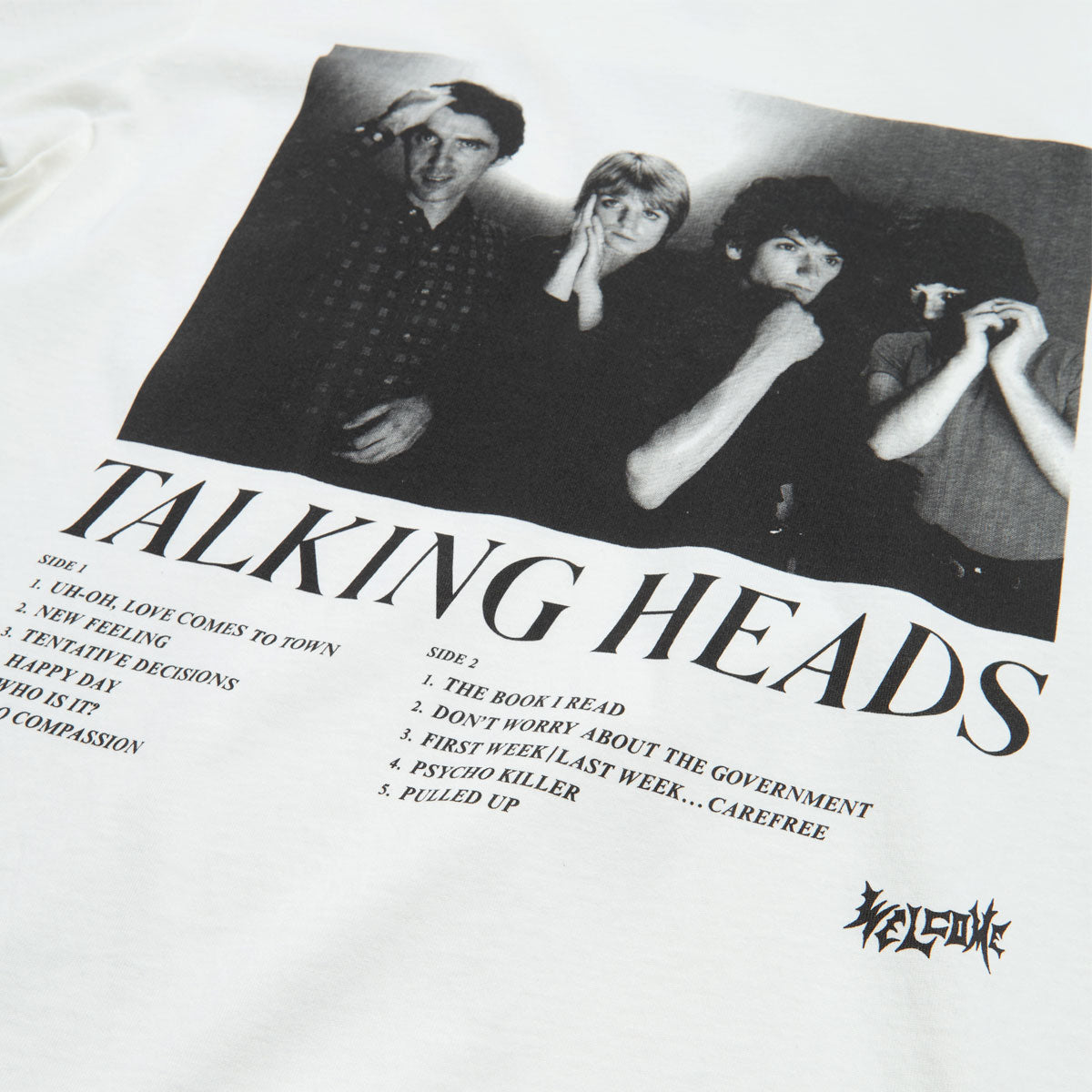 Welcome x Talking Heads Track List T-Shirt - White image 3