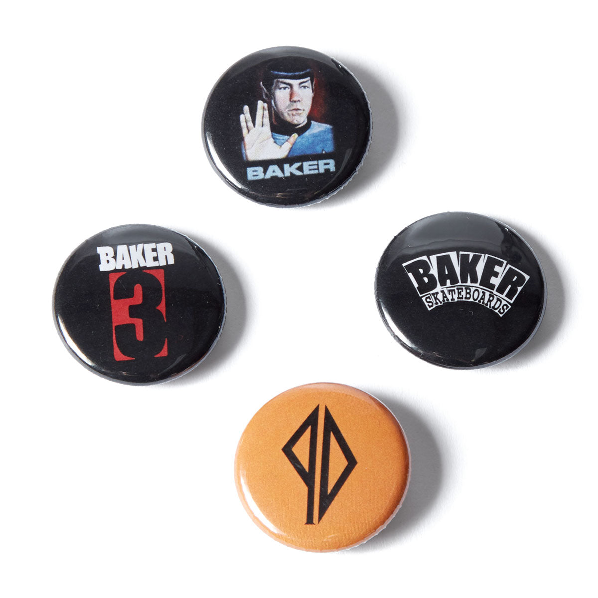 Baker 3 Pack Of 4 Buttons image 1