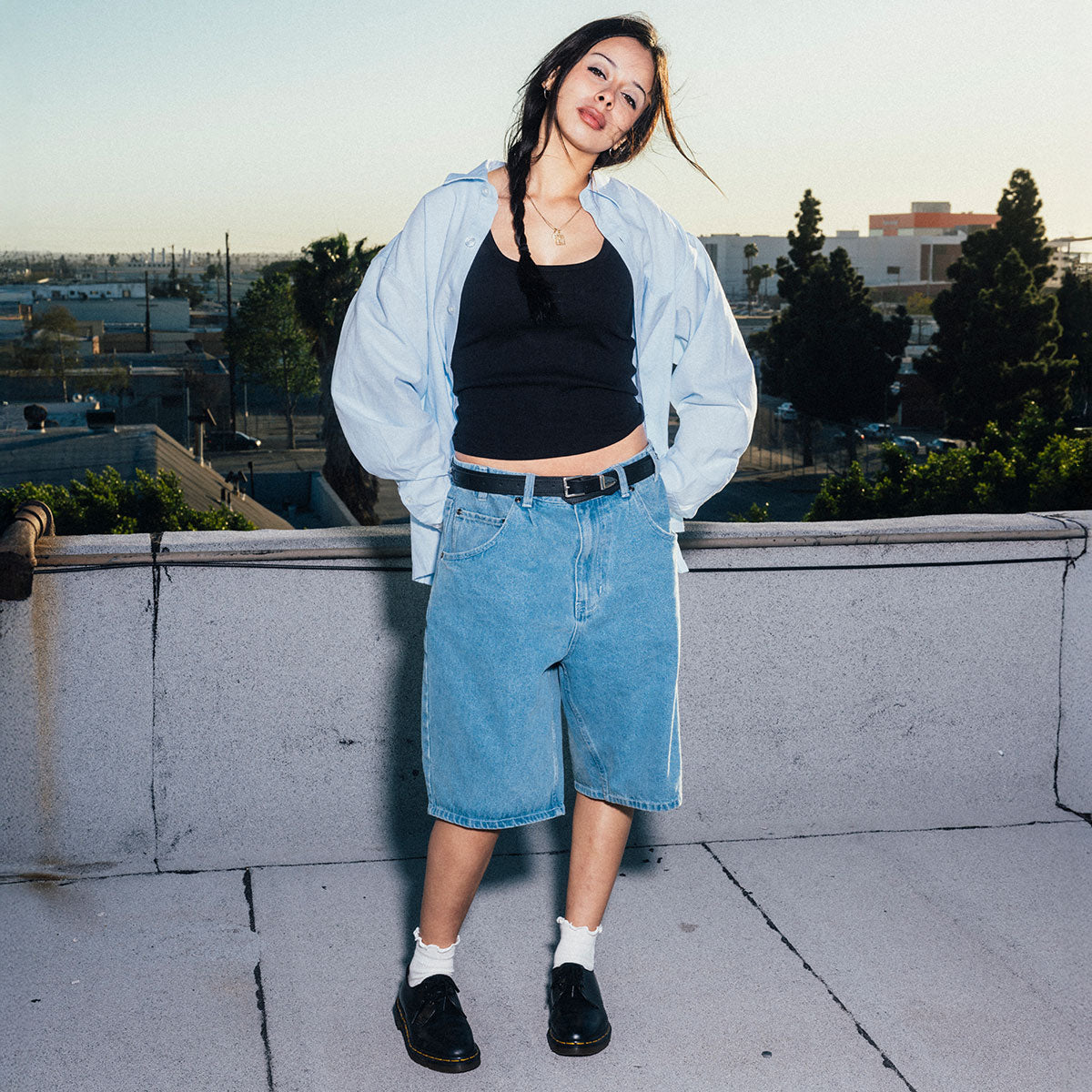 CCS 97 Star Denim Shorts - Rinsed Blue image 2
