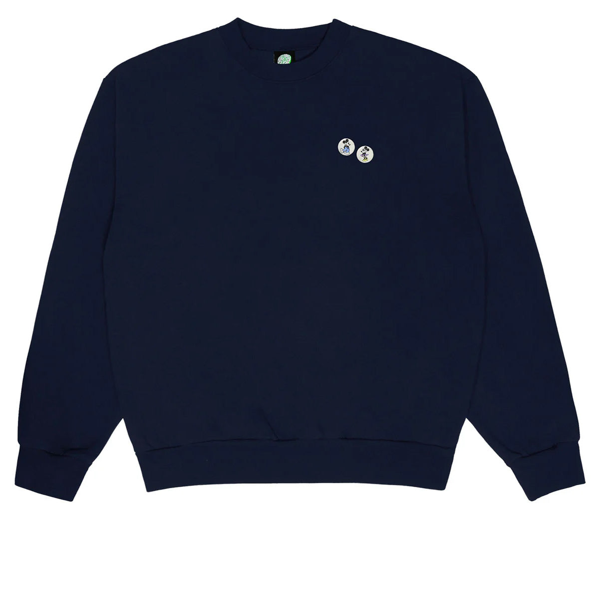 Violet Mickey Loves Minnie Crew Sweatshirt - Navy image 1
