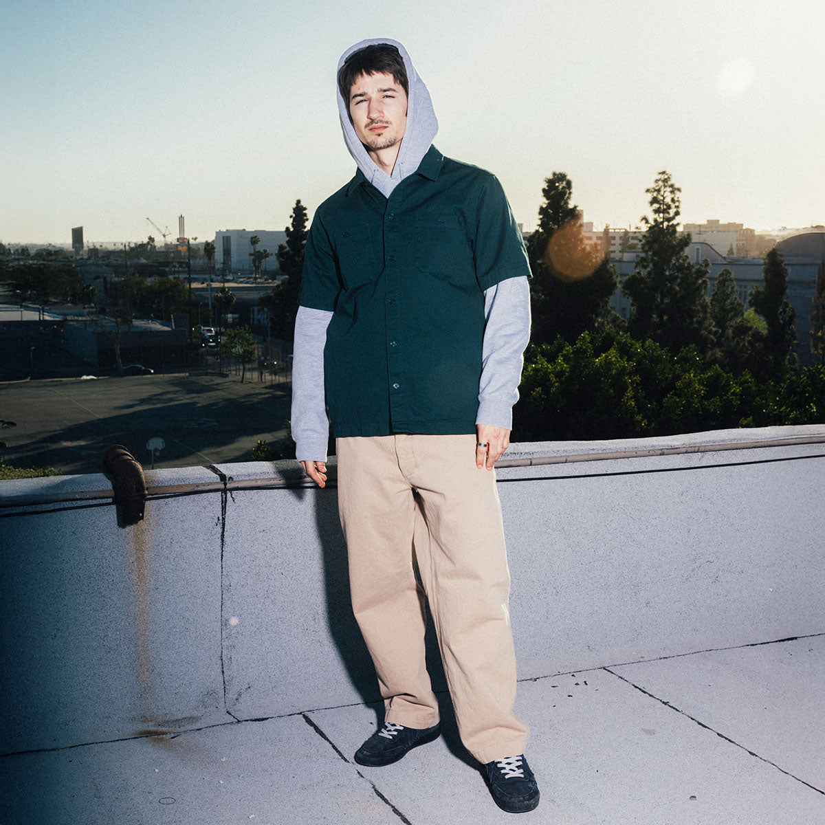 CCS Wide Leg Chino Pants - Khaki image 2
