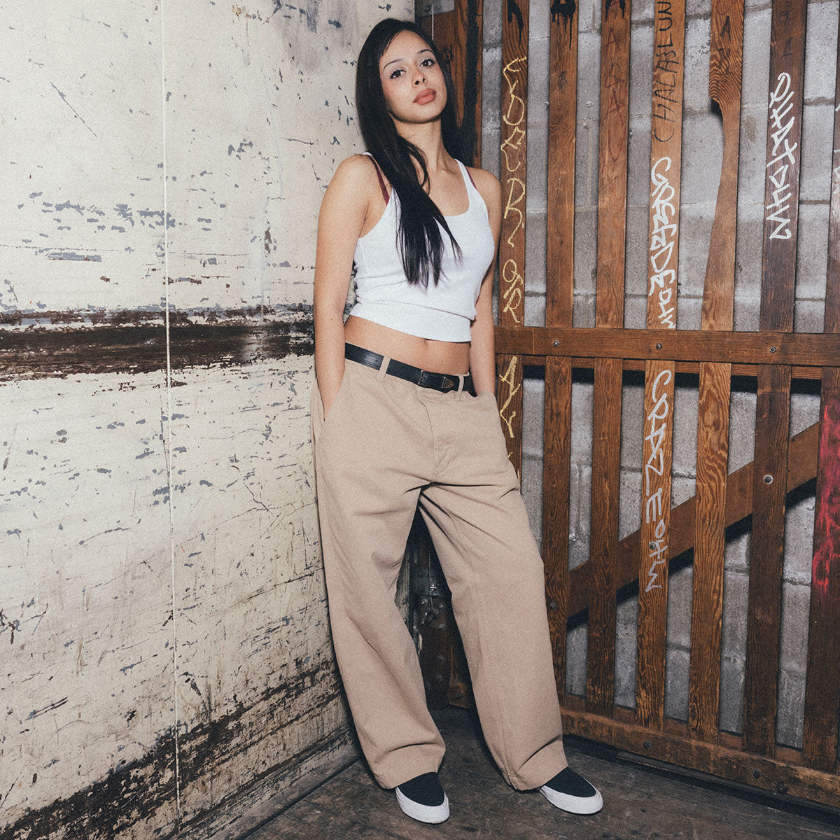 CCS Wide Leg Chino Pants - Khaki image 5