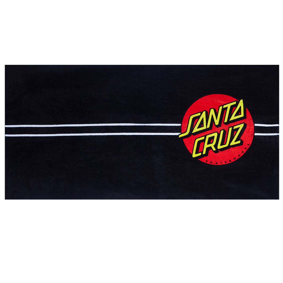 Santa Cruz Classic Dot Towel - Black image 1