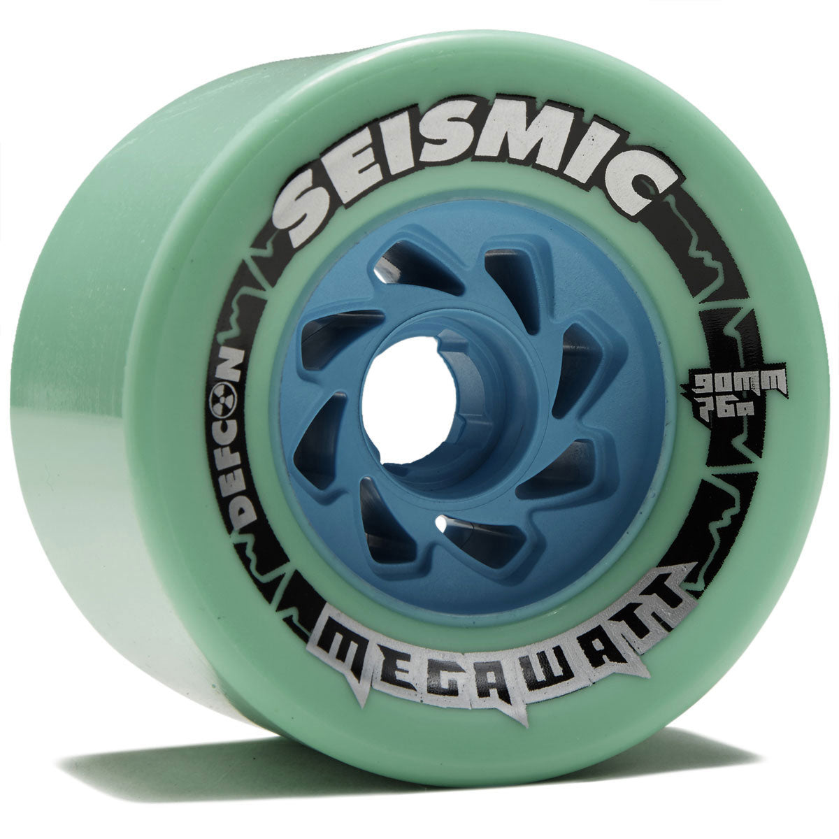 Seismic Megawatt 76a Longboard Wheels - Mint - 90mm image 1