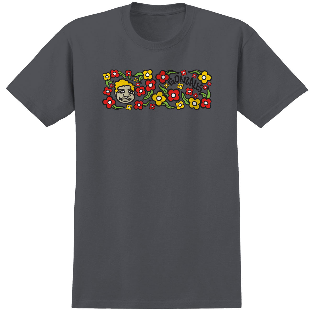 Krooked Sweatpants T-Shirt - Charcoal/Multi Color image 1