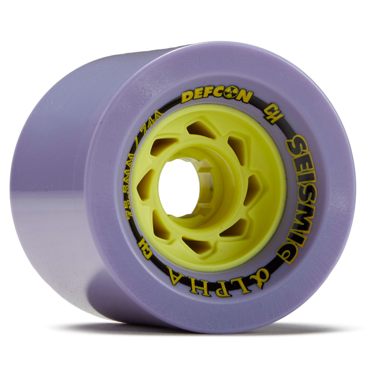Seismic Alpha 74a Longboard Wheels - Plum - 75.5mm image 1