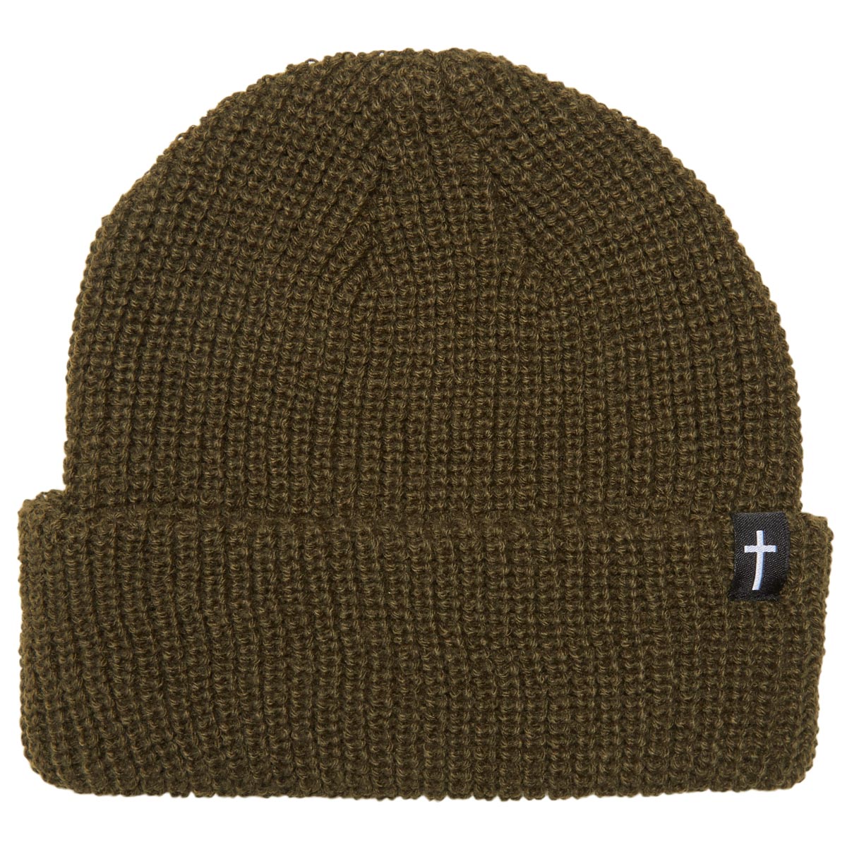 Zero JT Signature Cross Beanie - Olive image 1