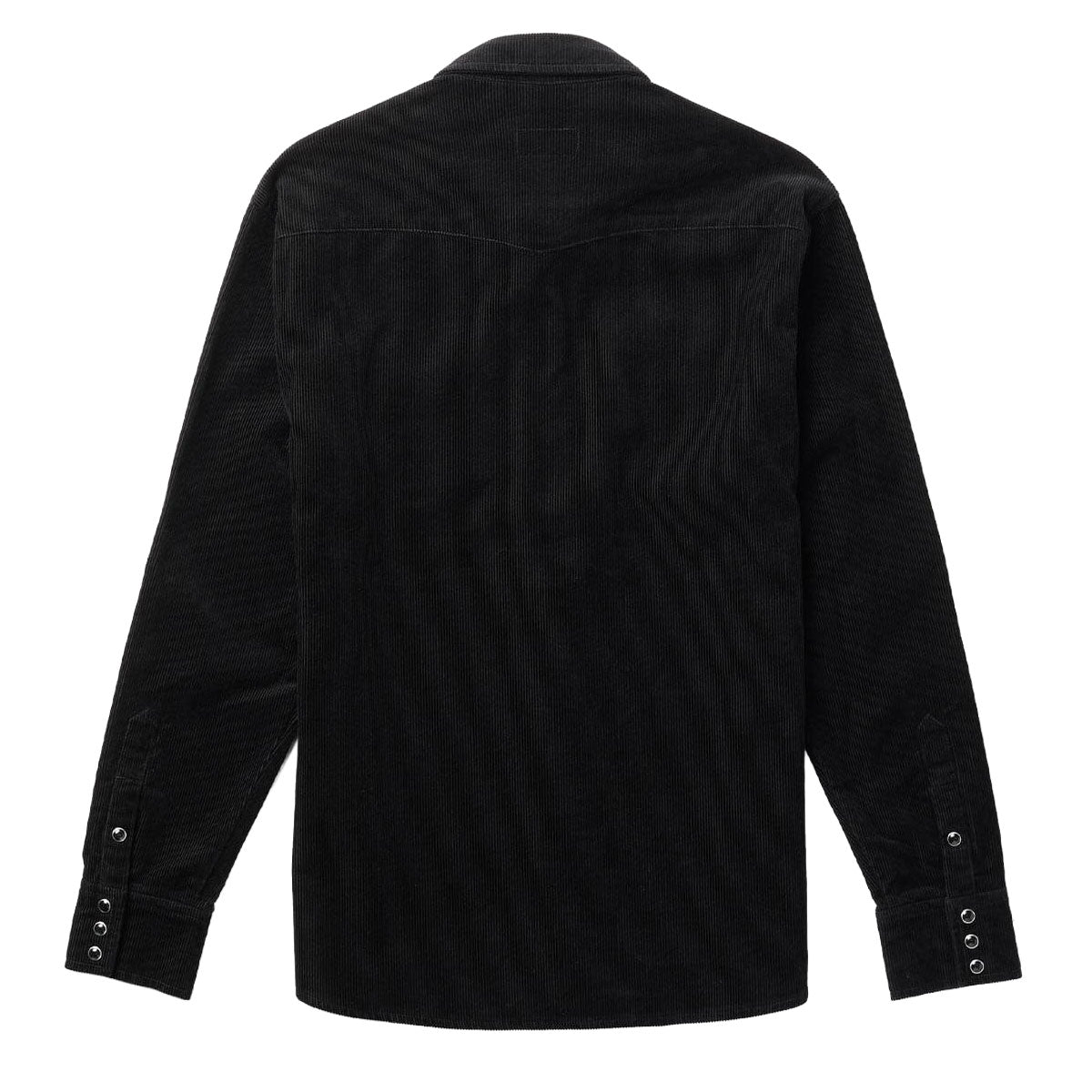 Seager Reagan Long Sleeve Pearl Snap Corduroy Shirt - Black image 4