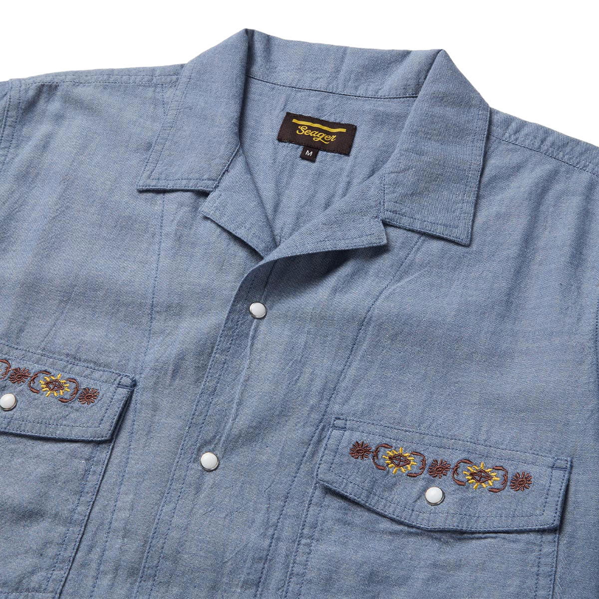 Seager Whippersnapper Chambray Shirt - Light Wash image 3