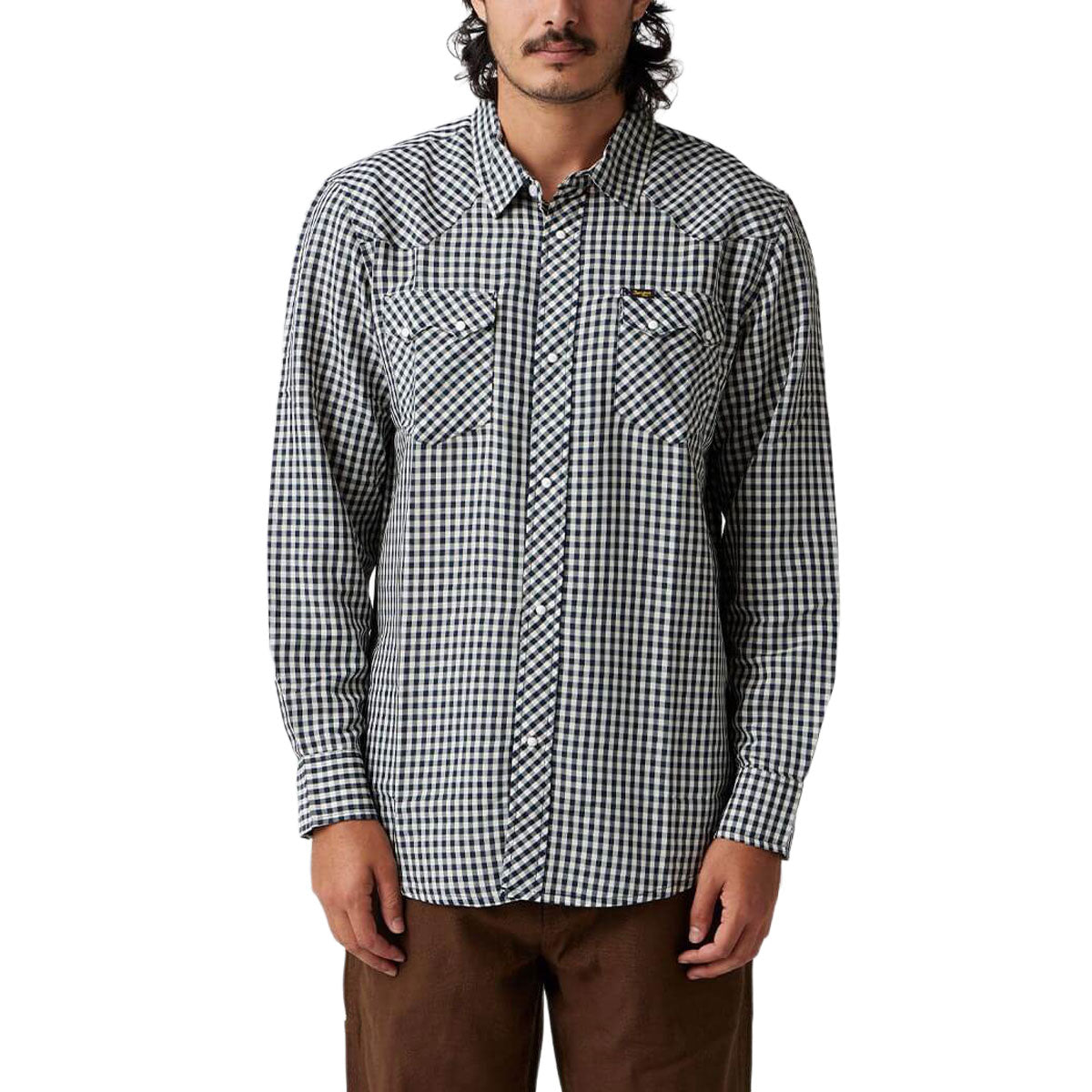 Seager Sawtoof Long Sleeve Shirt - Blue Check image 5