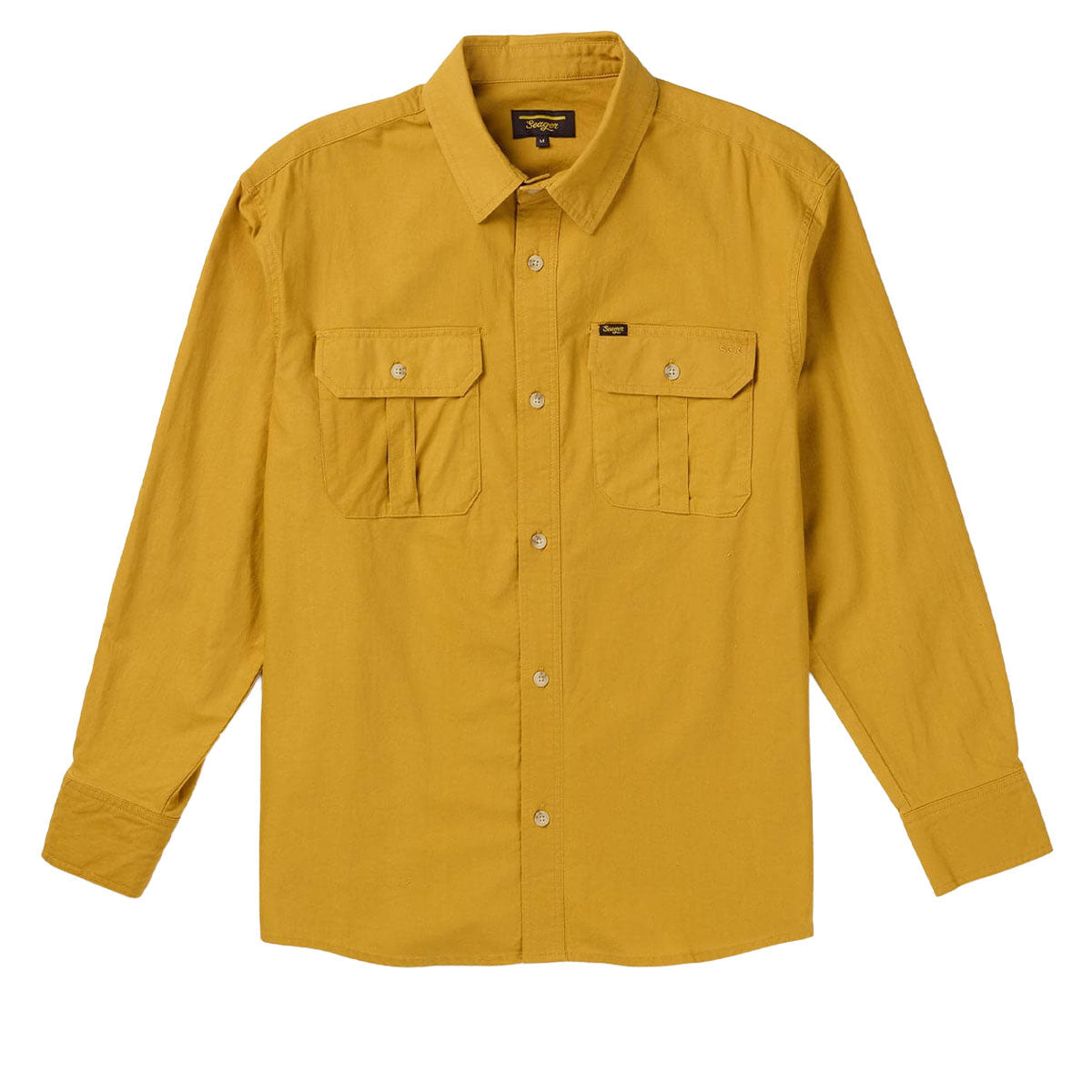 Seager Chief Long Sleeve Over Shirt - Washed Amber Gold image 1