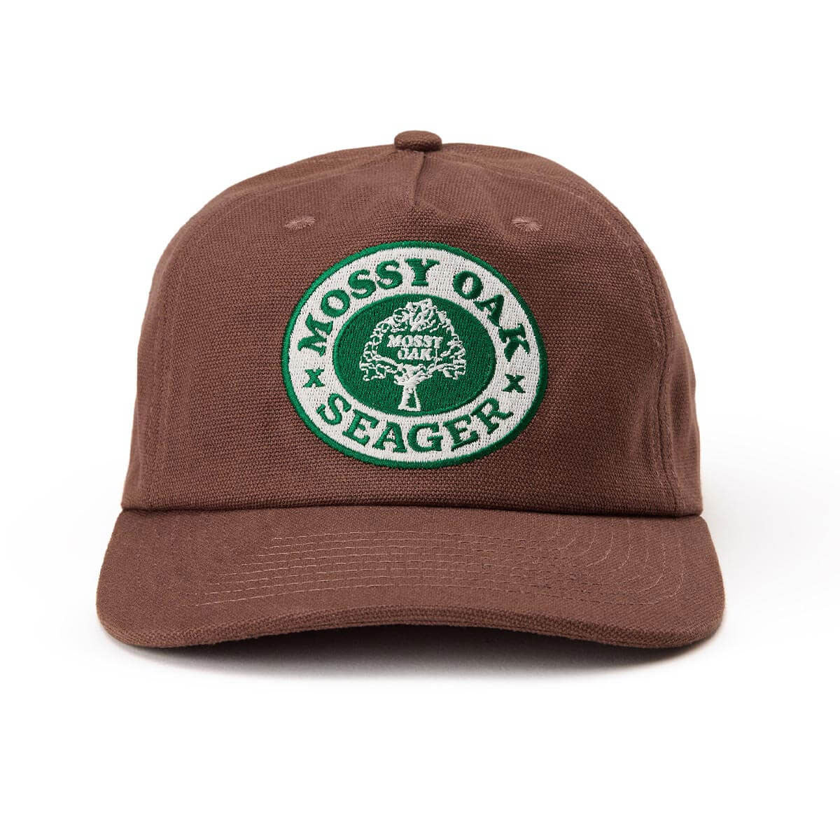 Seager x Mossy Oak Snapback Hat - Brown image 3