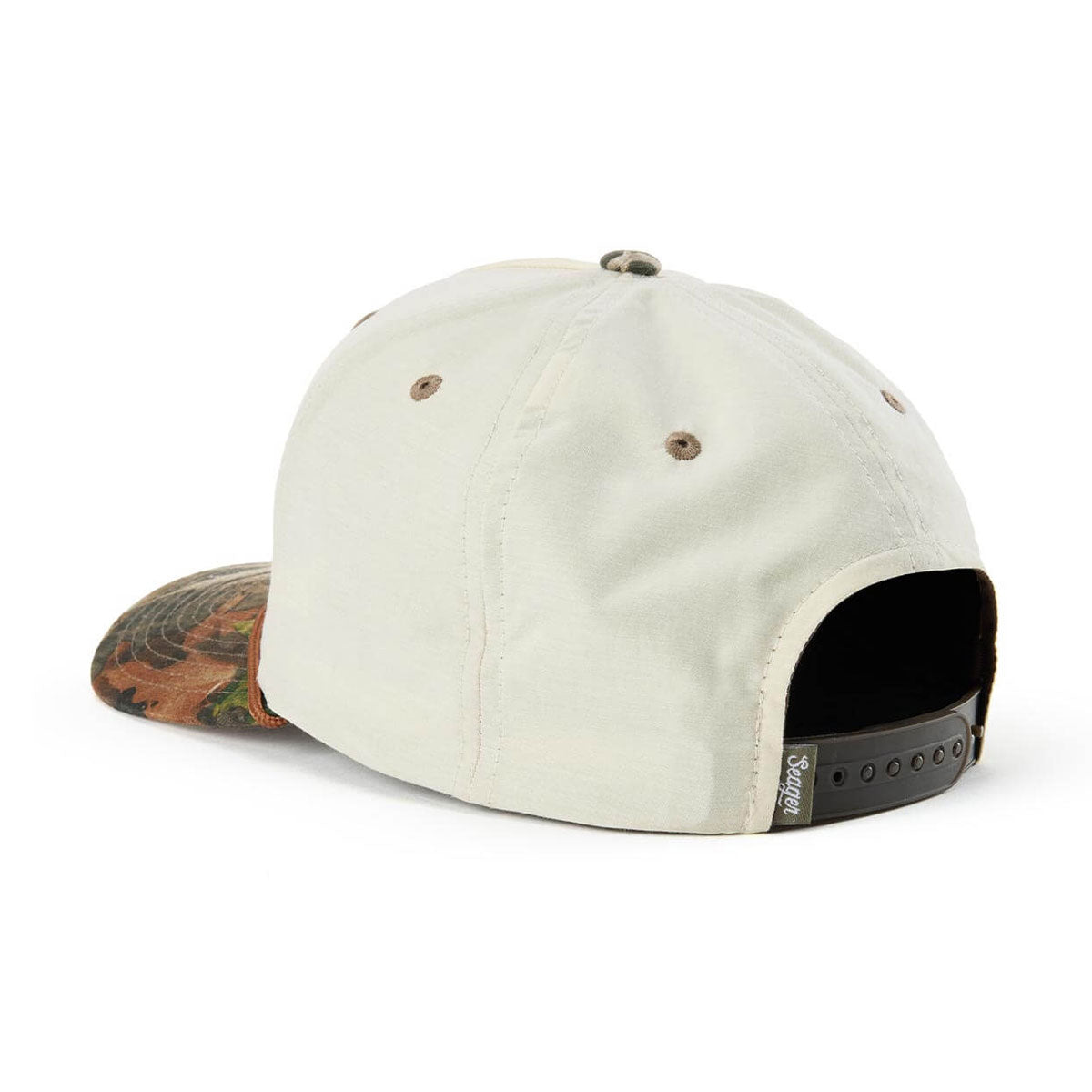 Seager Branded Snapback Hat - Cream/Camo image 2