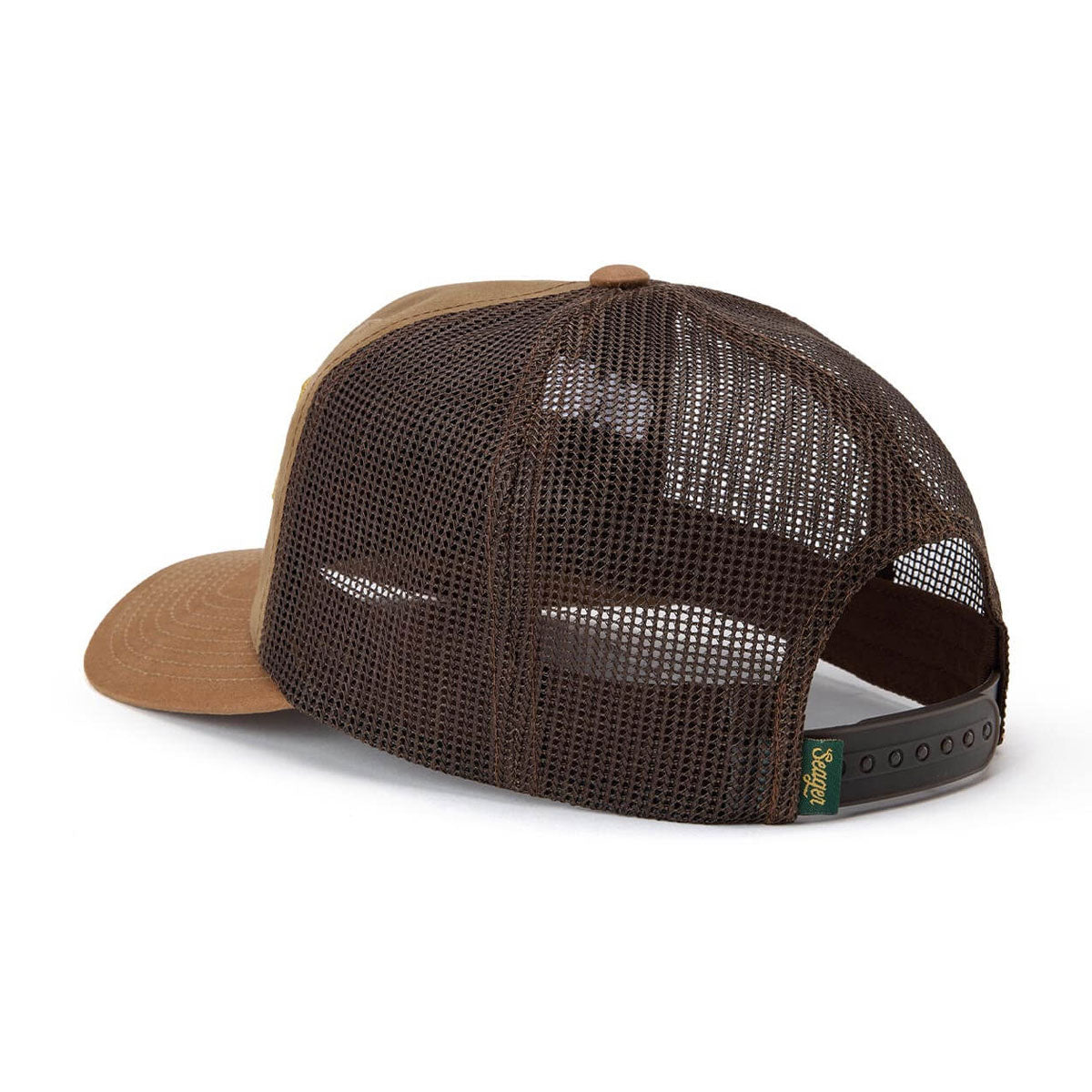 Seager Wilson Trucker Snapback Hat - Tan Waxed Canvas image 2
