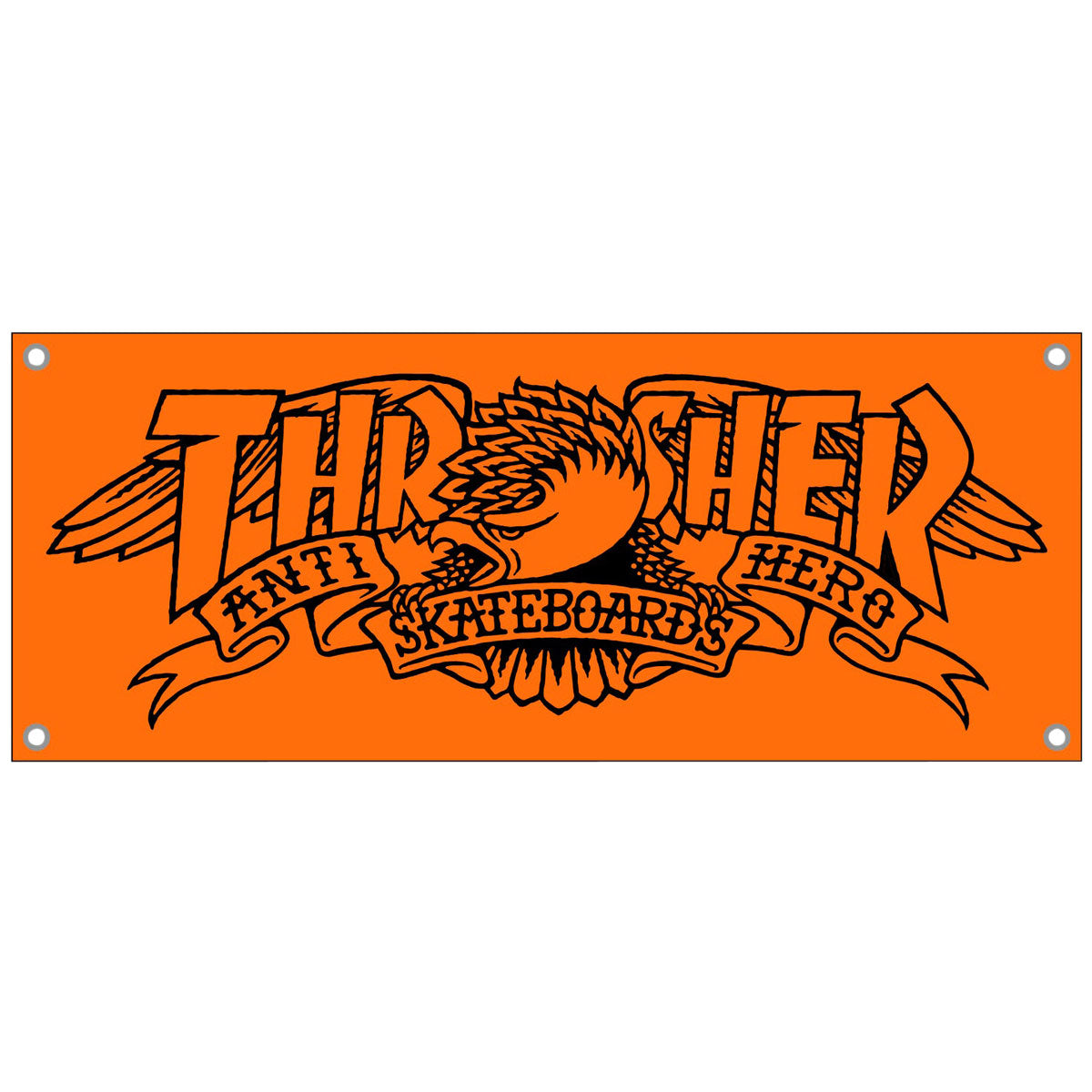 Thrasher x Anti-Hero Banner - Orange image 1