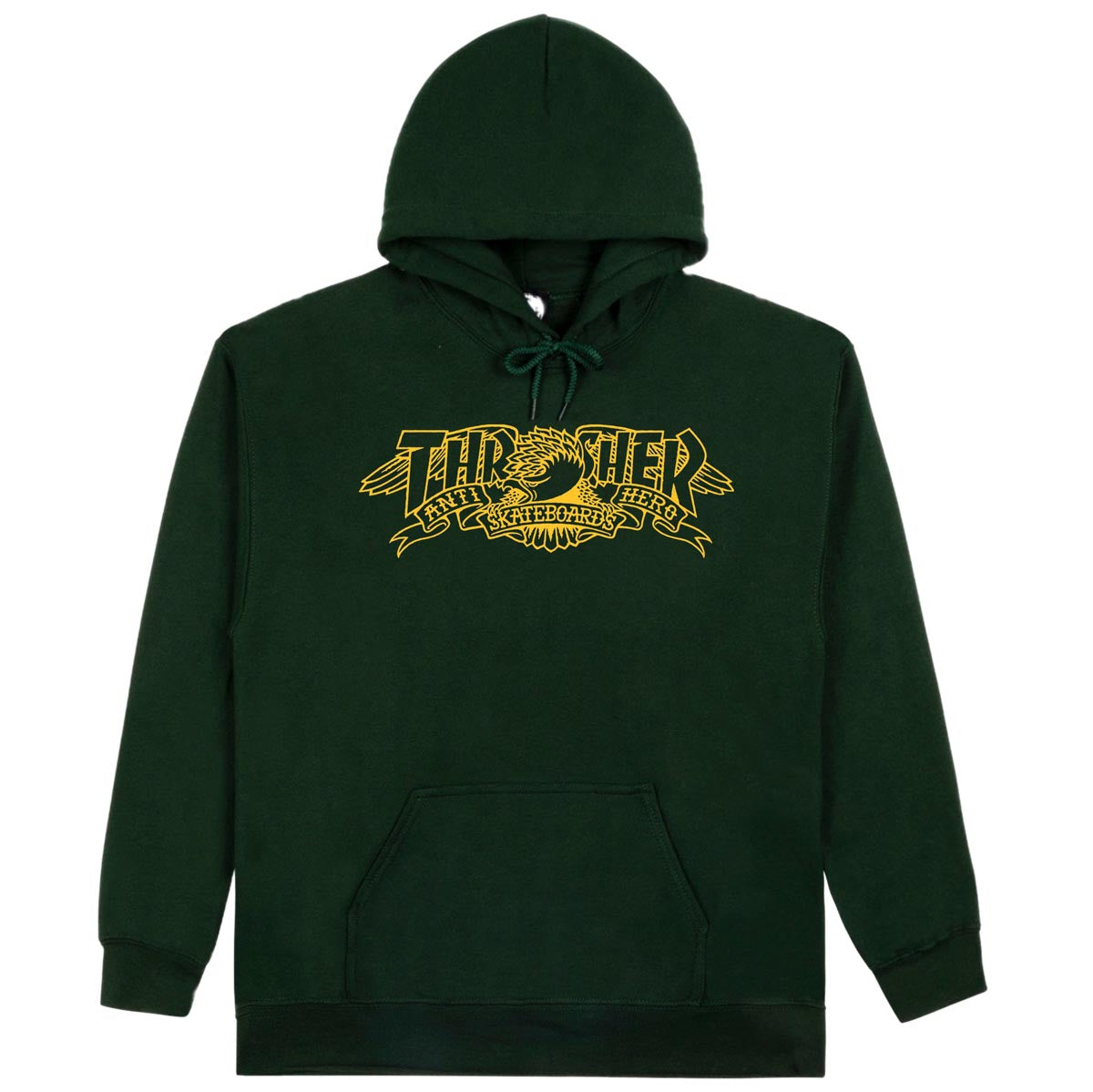 Thrasher x Anti-Hero Mag Banner Hoodie - Forest Green image 1