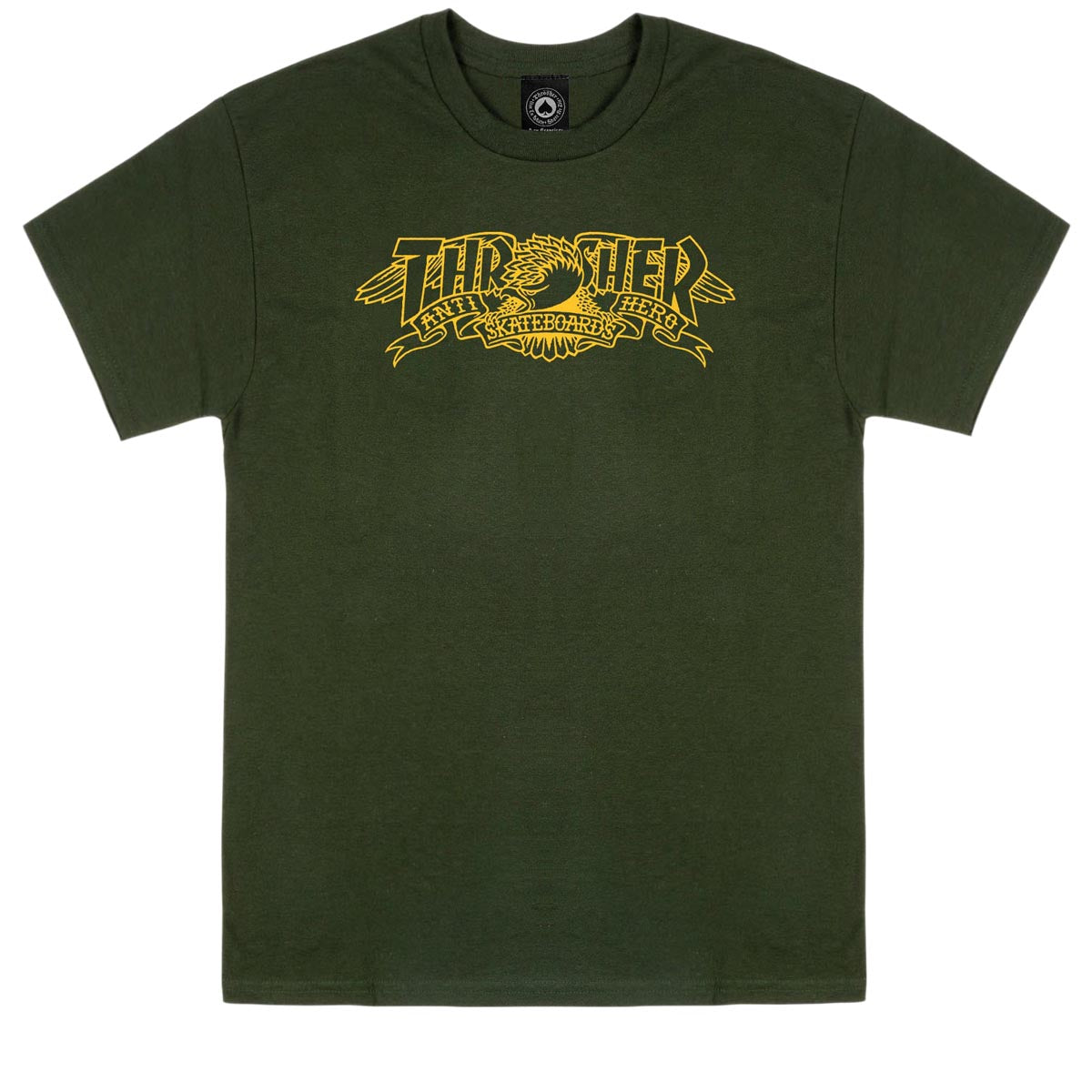 Thrasher x Anti-Hero Mag Banner T-Shirt - Forest Green image 1