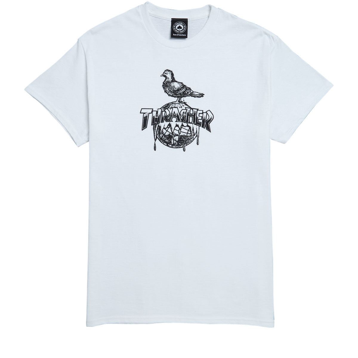Thrasher x Anti-Hero Cover The Earth T-Shirt - White image 1