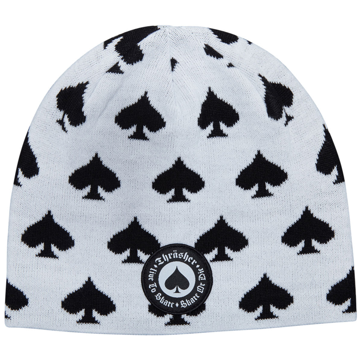 Thrasher Oath Skully Beanie - White image 1