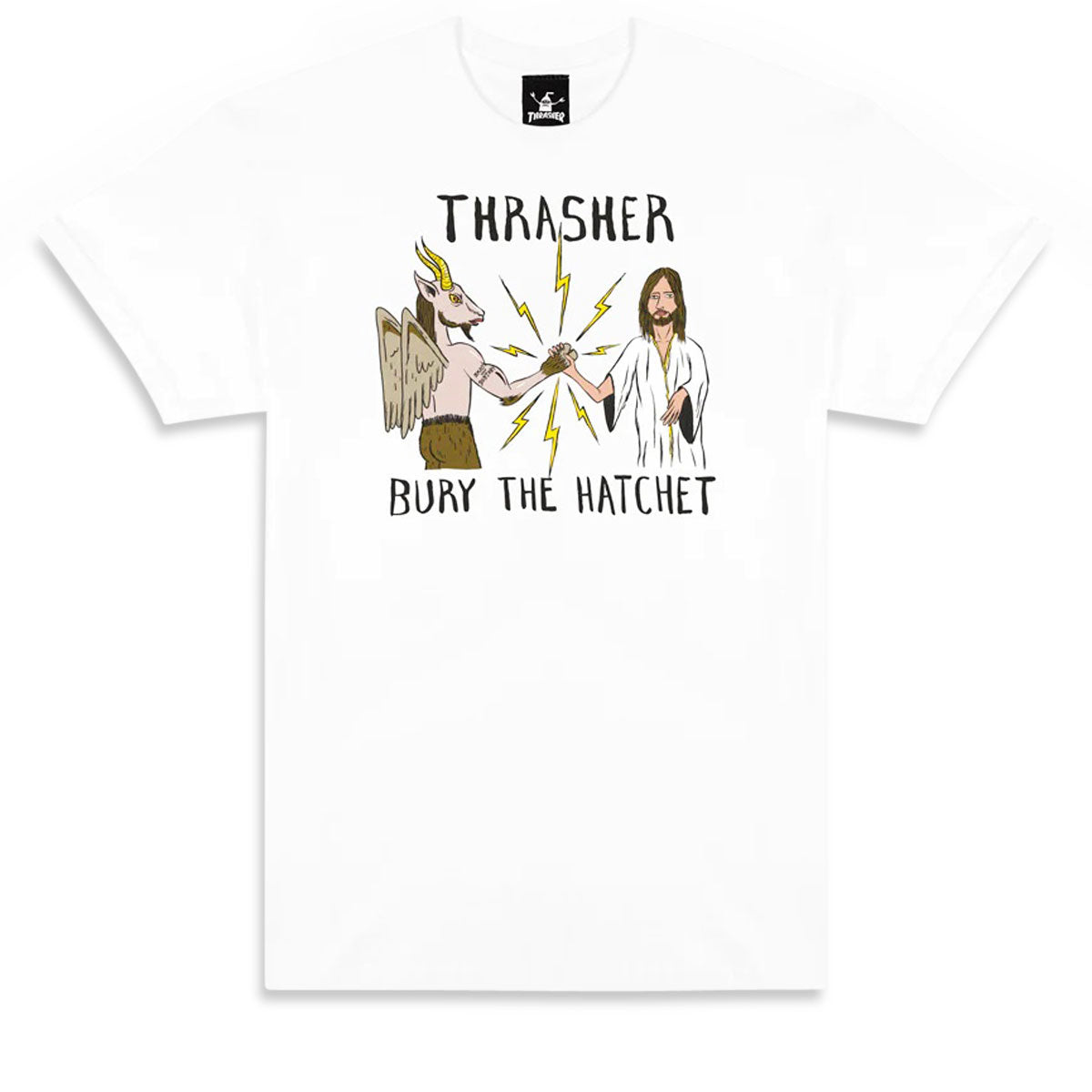 Thrasher x Toy Machine BTH T-Shirt - White image 1