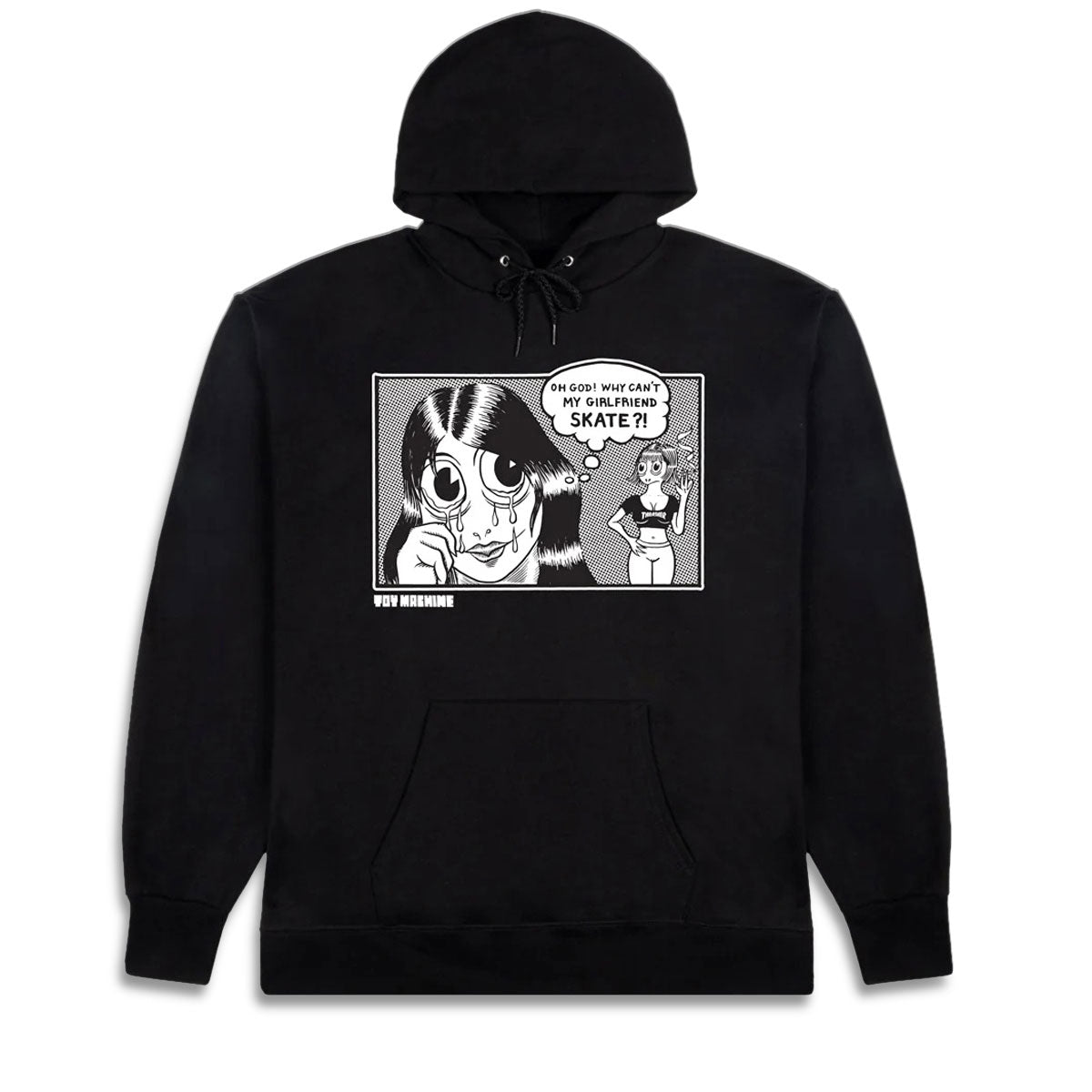 Thrasher x Toy Machine Girlfriend Hoodie - Black image 1